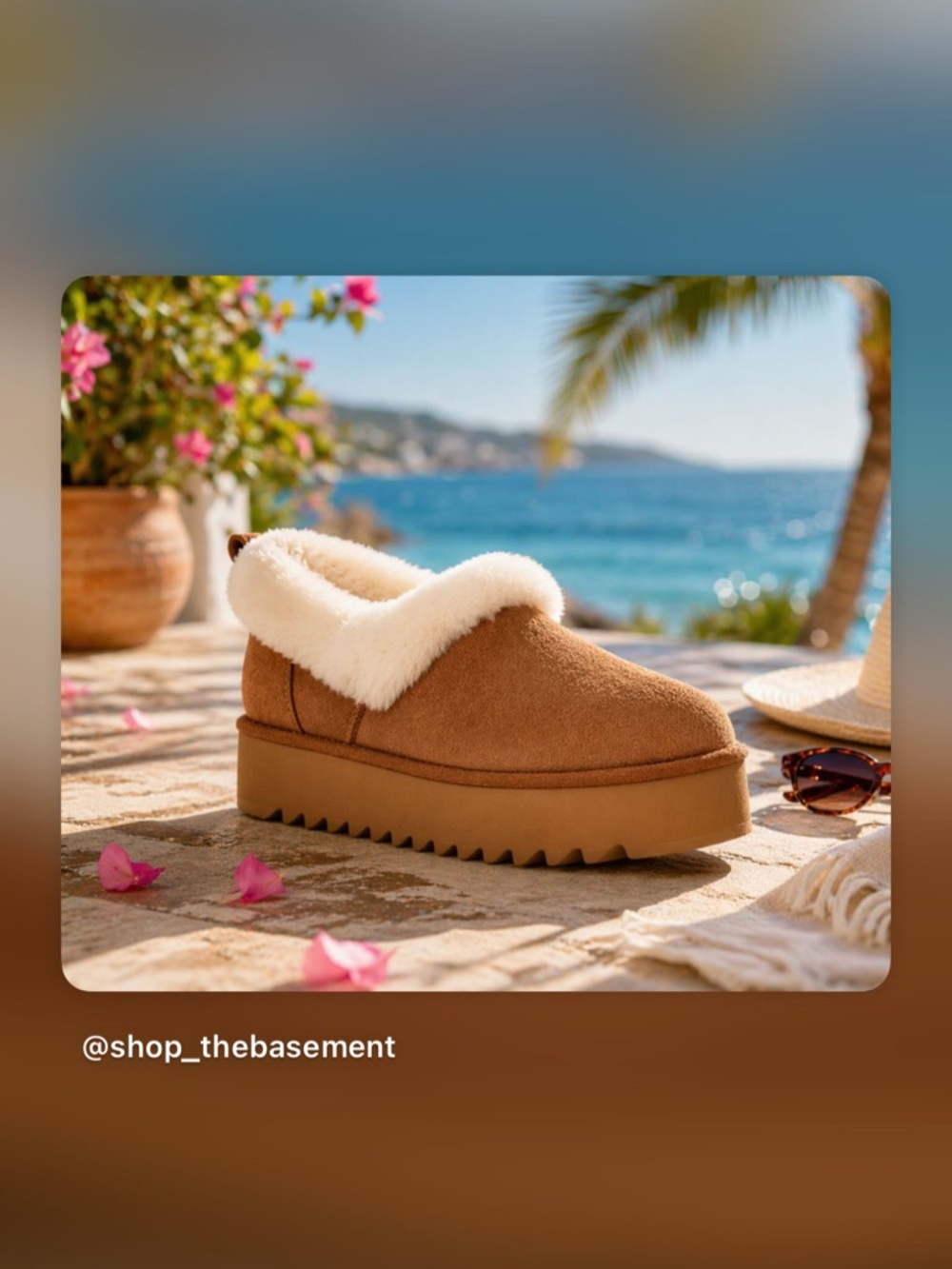 UGG Nita Platform Shearling Slipper Size 10 NIB